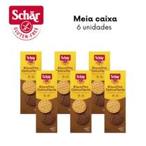 KIT Biscoito chocofibras digestive Dr. Schar 150g - Caixa com 6 unidades