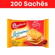 Kit biscoito cream cracker levíssimo bauducco - 200 sachês