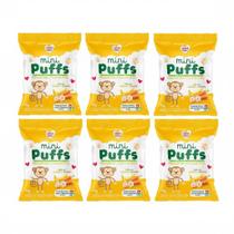 Kit Biscoito de Arroz Mini Puffs Banana e Cenoura Nhami Mami - 6 unidades de 15g Kit Biscoito de Arroz Mini Puffs Banana e Cenoura Nhami Mami - 6 unidades de 15g