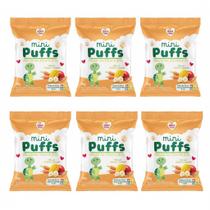 Kit Biscoito de Arroz Mini Puffs Manga e Cenoura Nhami Mami - 6 unidades de 15g Kit Biscoito de Arroz Mini Puffs Manga e Cenoura Nhami Mami - 6 unidades de 15g