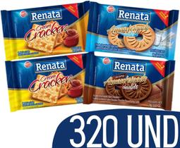 Kit Biscoito Em Sache Renata Chocolate Cracker Leite 320 Un