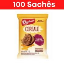 Kit biscoito integral cereale cacau aveia e mel 100 sachês - Bauducco
