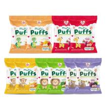 Kit Biscoito Nhami Mini Puffs Sabores Sortidos - 10 Unidades 15g Kit Biscoito Nhami Mini Puffs Sabores Sortidos - 10 Unidades 15g