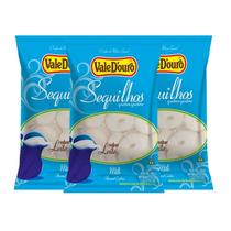 Kit Biscoito Sequilhos Leite Sem Glúten Vale D'Ouro - 3 Unidades 300g
