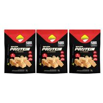 Kit Biscoito Wafer Amendoim Protein Diet Zero Lactose - Lowçúcar 3 Unidades 35g
