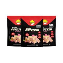 Kit Biscoito Wafer Morango Protein Diet Zero Lactose - Lowçúcar 3 Unidades 35g Kit Biscoito Wafer Morango Protein Diet Zero Lactose - Lowçúcar 3 Unidades 35g