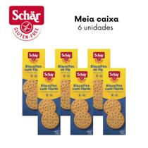 KIT Biscoitos com fibras digestive Dr. Schar 150g - Caixa com 6 unidades