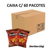 Kit Biscoitos Salgadinhos Doritos Elma Chips Caixa com 60 un Kit Biscoitos Salgadinhos Doritos Elma Chips Caixa com 60 un