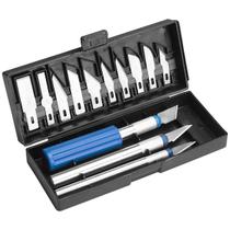 Kit Bisturi de Precisão Estojo Corte Preciso Couro Artesanato