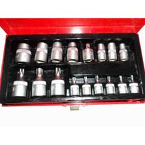 Kit Bit Soquete Torx c/Adaptador 17Pc Kit Bit Soquete Torx c/Adaptador 17Pc