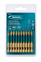 Kit Bits De Torção Impacto Gross Ph2 50mm 10 Peças Kit Bits De Torção Impacto Gross Ph2 50mm 10 Peças