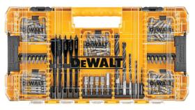 Kit Bits e Brocas Maleta Tough Case Tstak 160pçs Dewalt DWAMF160