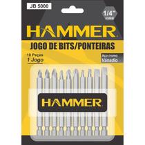 Kit Bits Hammer Ponta dupla 65 mm 10 Peças