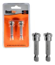 Kit Bits Philips com Limitador Parafusadeira Ph2x50mm 02pcs