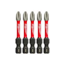 Kit Bits Philips Impact PH2 50mm 5 Peças 48324602 Milwaukee