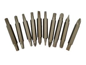 Kit Bits Ponteira Parafusadeira E Furadeira Longa Dupla (kit10pç) - Lecofer Kit Bits Ponteira Parafusadeira E Furadeira Longa Dupla (kit10pç) - Lecofer