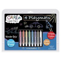 Kit Black Board Playmat The Pencil Grip com 8 Wonder Stix