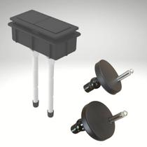 Kit black botão acionamento cx acoplada e fixação de assento liss / lift docol 009737at Kit black botão acionamento cx acoplada e fixação de assento liss / lift docol 009737at
