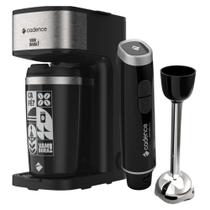 Kit Black Cadence - Cafeteira Vambora e Mixer Inox