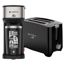 Kit Black Cadence - Cafeteira Vambora E Torradeira Croc 220V Kit Black Cadence - Cafeteira Vambora E Torradeira Croc 220V