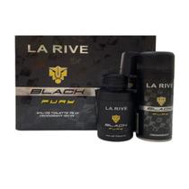 KIT Black Fury La Rive Eau de Toilette 75 ml e Desodorante 150ml
