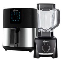 Kit Black Inox Fritadeira Ultra Digital e Liquidificador Oster Kit Black Inox Fritadeira Ultra Digital e Liquidificador Oster