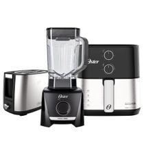 Kit Black Inox Oster - Fritadeira - Liquidificador Torradeira Kit Black Inox Oster - Fritadeira - Liquidificador Torradeira