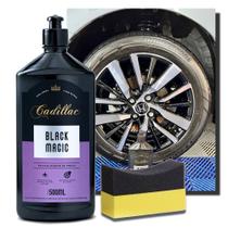 Kit Black Magic 500ml Pretinho Cadillac + Aplicador Pretinho