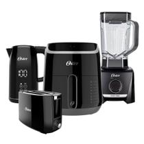 Kit Black Oster - Fritadeira, Chaleira, Liquidificador e Torradeira - 220V
