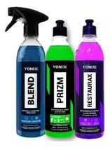 Kit blend carnauba prizm vidros restaurax plasticos vonixx