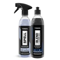 Kit Blend Cleaner Black Wax 500ml + Selante Spell 500ml Vonixx para Carros Escuros