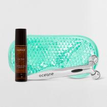 Kit Blend de Óleos Essenciais Para Desintoxicar + Massageador Facial 3d + Máscara em Gel Para Olhos (3 Produtos)