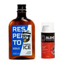 Kit Blend Original e Shampoo Ice Barba de Respeito