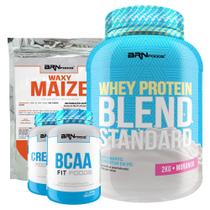 Kit Blend Standard 2kg + BCAA 100g + Creatina 100g + Waxy Maize 800g - BRN FOODS