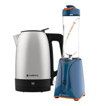Kit Blender Zoop Sport E Chaleira Elétrica Inox Cadence 110V Kit Blender Zoop Sport E Chaleira Elétrica Inox Cadence 110V