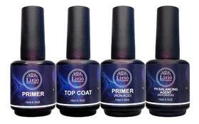Kit Blindagem Lirió Top Coat Primer Ph Balancing Agent Unhas