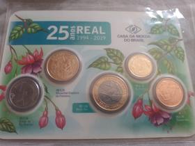 Kit Blísteres Comemorativos 25 Anos do Real - Original