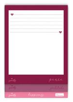 Kit Bloco Anotações 60 fls + 2 Lápis Preto Pink Molin