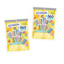 Kit Bloco De Adesivos Para Pais e Professores c/ 2 Unidades Tilibra