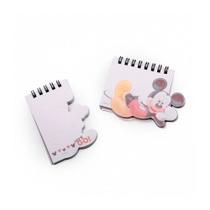 Kit Bloco de nota vermelho mouse personagem YF-1434-MK1