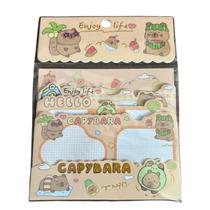 Kit Bloco de Notas Adesivo Capivara Capybara Colorido