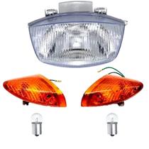 Kit Bloco Optico + Lampada + Pisca Dianteiro Biz 100 98 Á 05