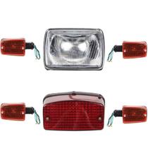 Kit Bloco Optico / Lanterna e 4 Piscas Cg 125 99