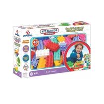 Kit blocos de montar 48pcs 302 - mercotoys