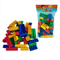 Kit Blocos De Montar Infantil Colorido Educativo 48 Peças - GGB