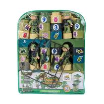 Kit blocos de montar militar soldados batalha 65pçs