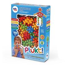 Kit blocos de montar plakt com 100 peças - paki toys - 1244 Kit blocos de montar plakt com 100 peças - paki toys - 1244