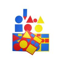 Kit Blocos Lógicos - E.V.A - 48 peças - 336 - Carlu Kit Blocos Lógicos - E.V.A - 48 peças - 336 - Carlu