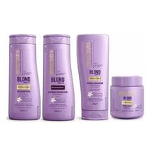 Kit Blond Bioreflex Shampoo Condicionador MáscaraFinalizador - Bio Extratus