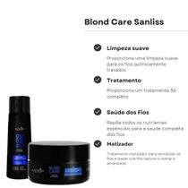 Kit Blond Care Hidratante Capilar Sanliss 600 Ml Violeta